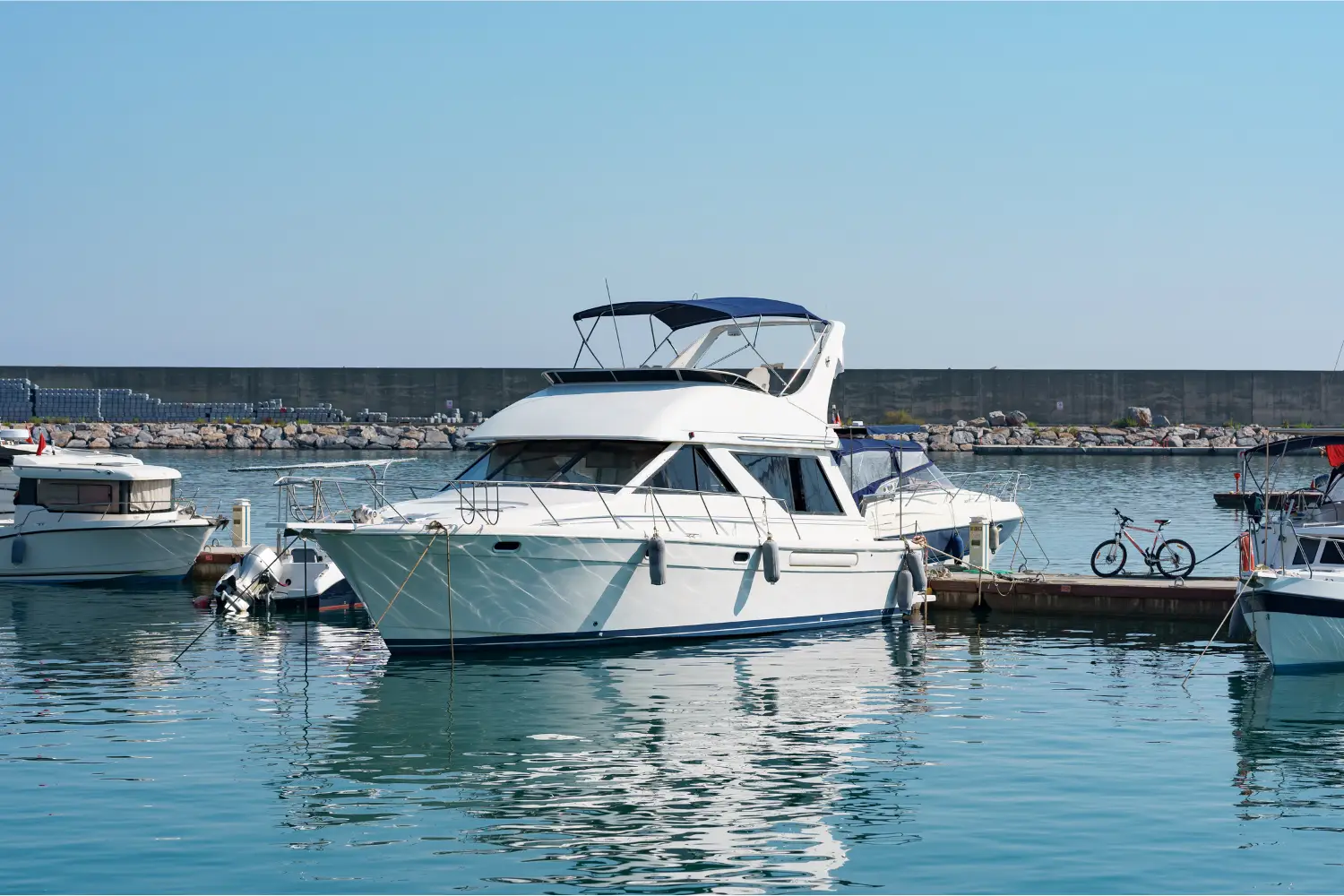 yachts moored newport beach california